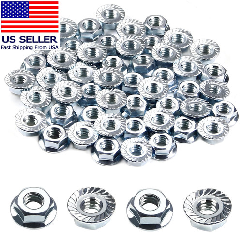 Serrated flange hex - 1/4-20,